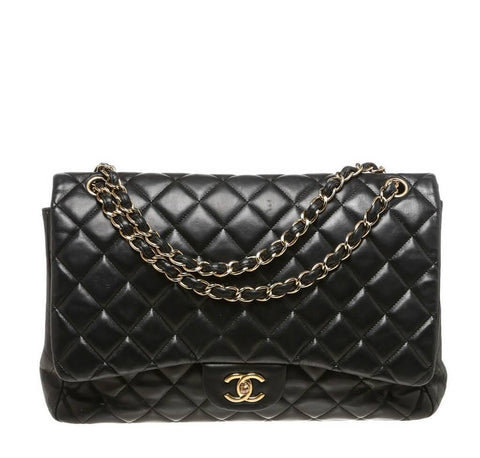 Chanel Shoulder Bag Black Lambskin