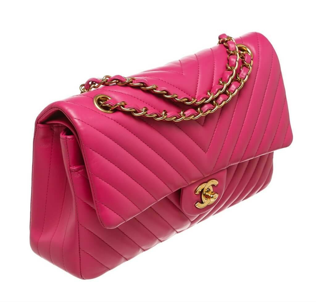 pink chanel flap bag medium