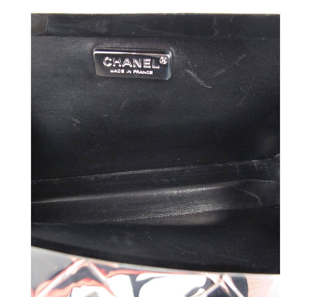 Chanel Twisted Mirror Runway Bag Silver