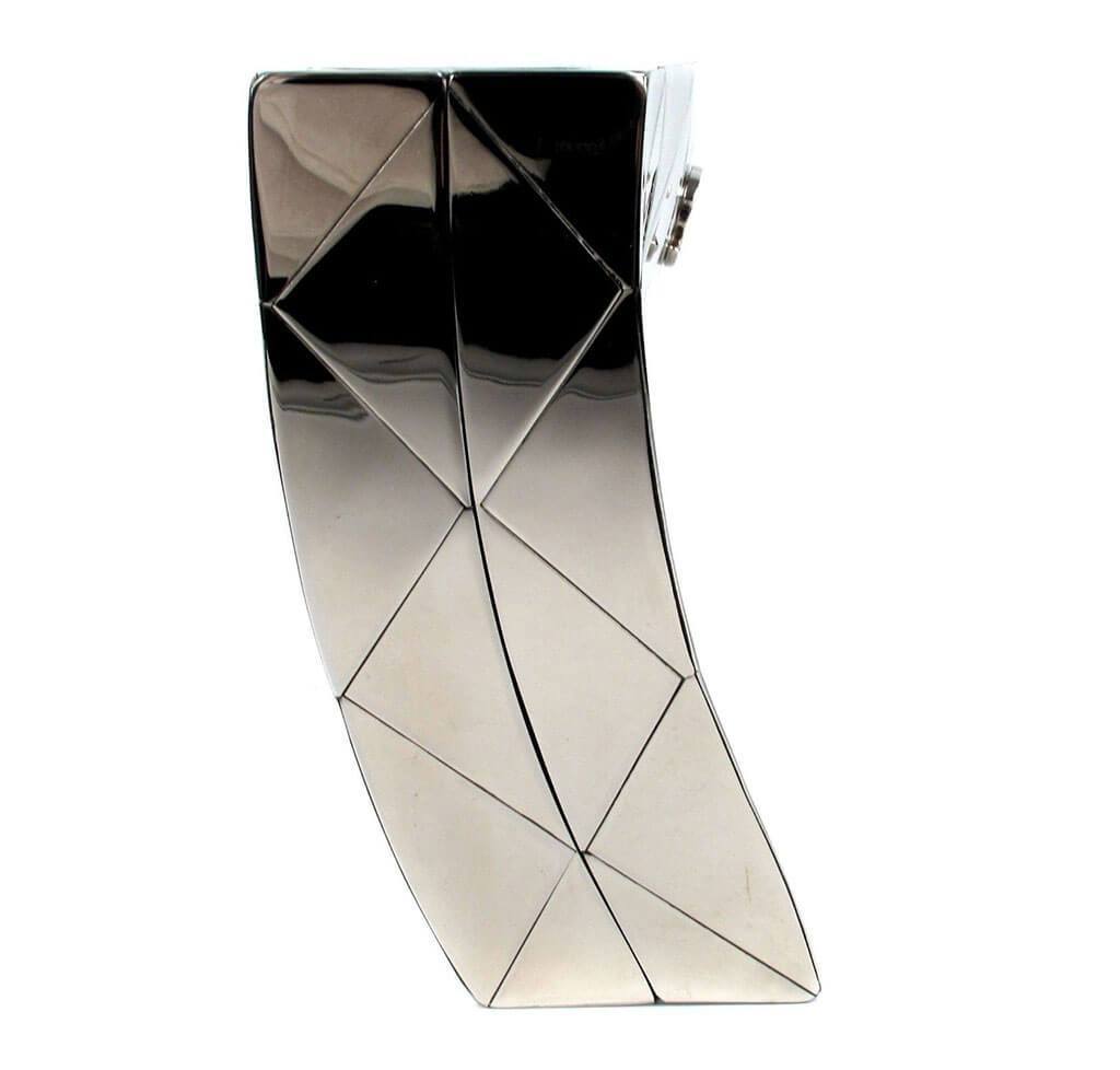 Chanel Twisted Mirror Runway Bag Silver