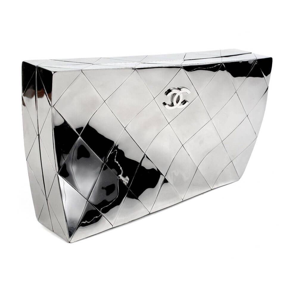 New 23S Chanel Runway Metal Gold Cage Star Minaudiere Mini Bag handbag 🤩