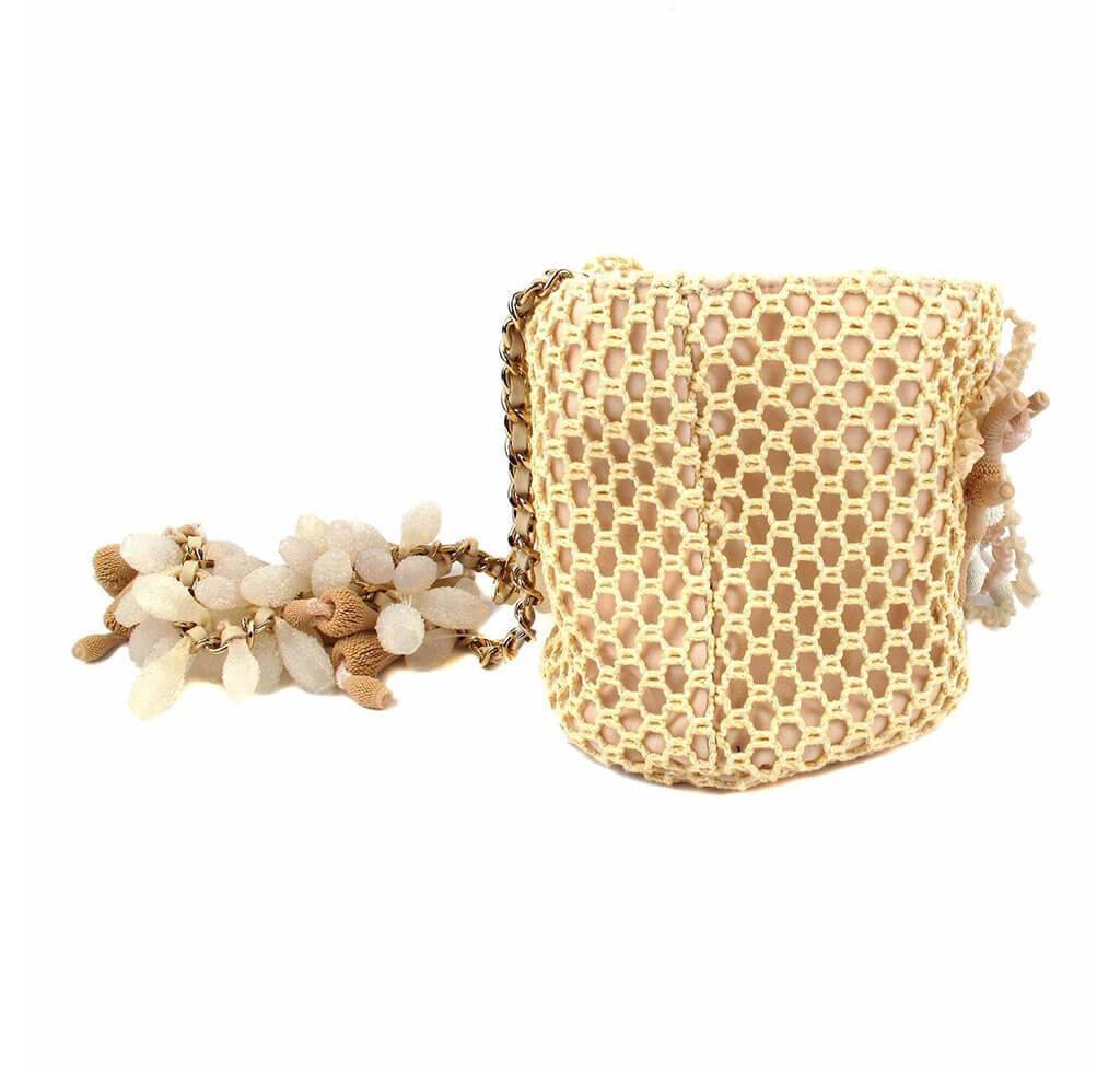 Chanel Boy Minaudiere Seashell Coral Bag - Tan