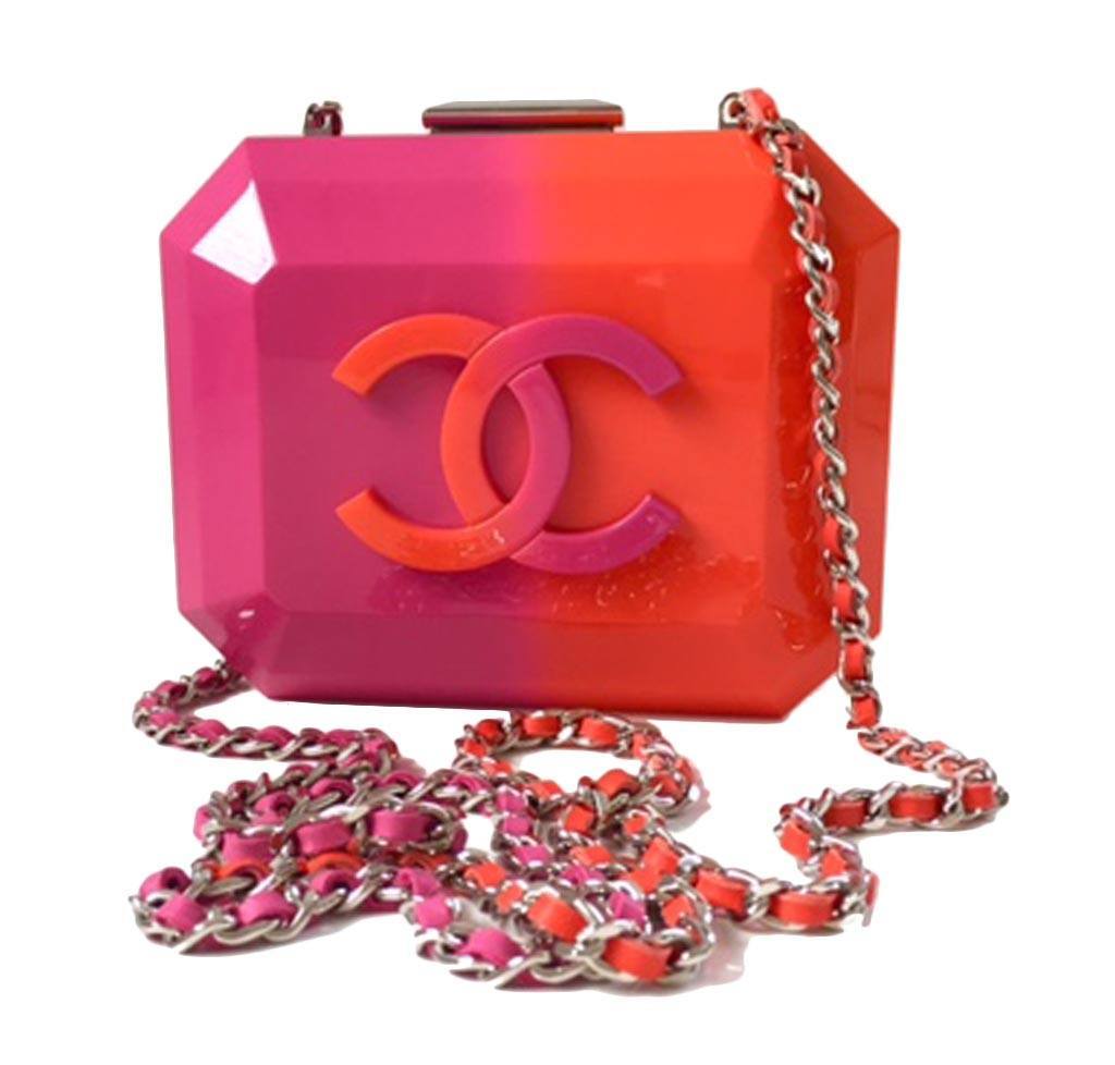 Chanel acrylic clutch Clearance