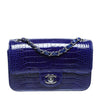 Chanel Alligator Classic Flap Bag Blue