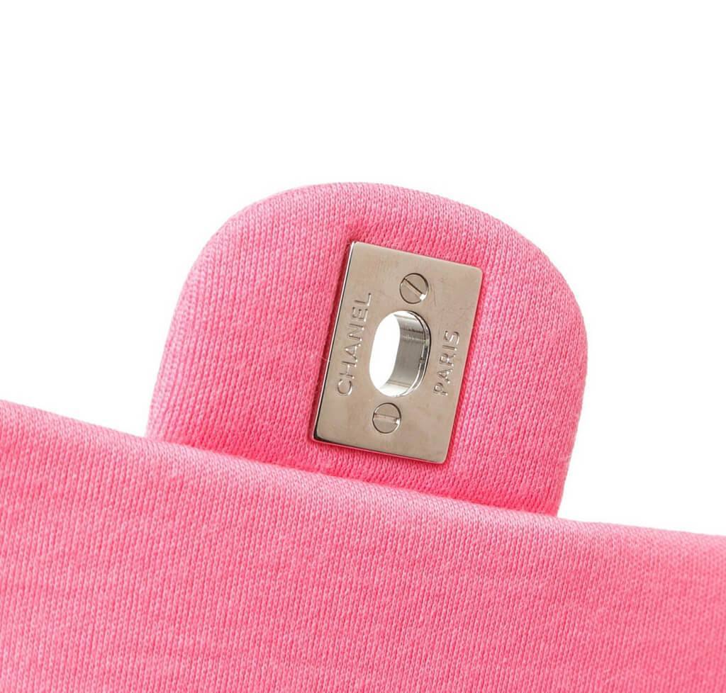 Chanel Micro Mini Jersey Flap Bag - Pink Mini Bags, Handbags - CHA387696
