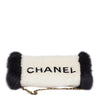 Chanel Muff Bag Black White Fur