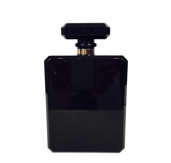 Chanel Perfume Bottle Bag Black Limited Edition New Back