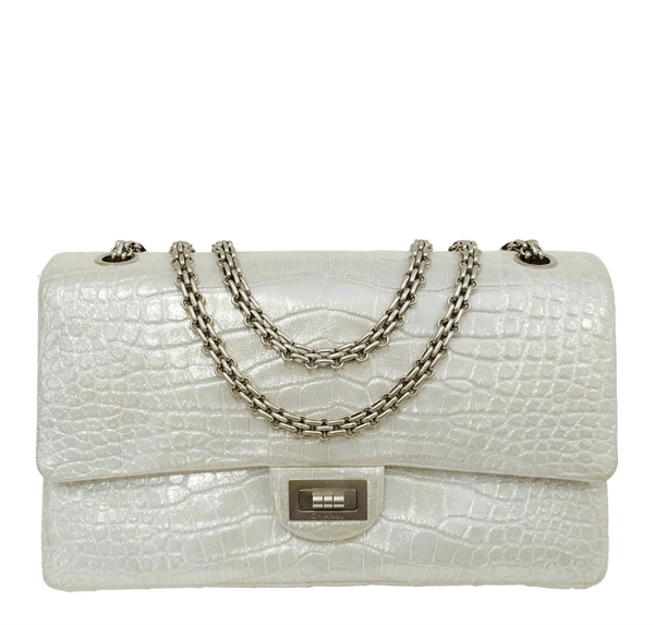 Chanel Reissue 2.55 Bag Silver Alligator