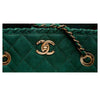 Chanel Whipstitch Tote Bag Green Used logo