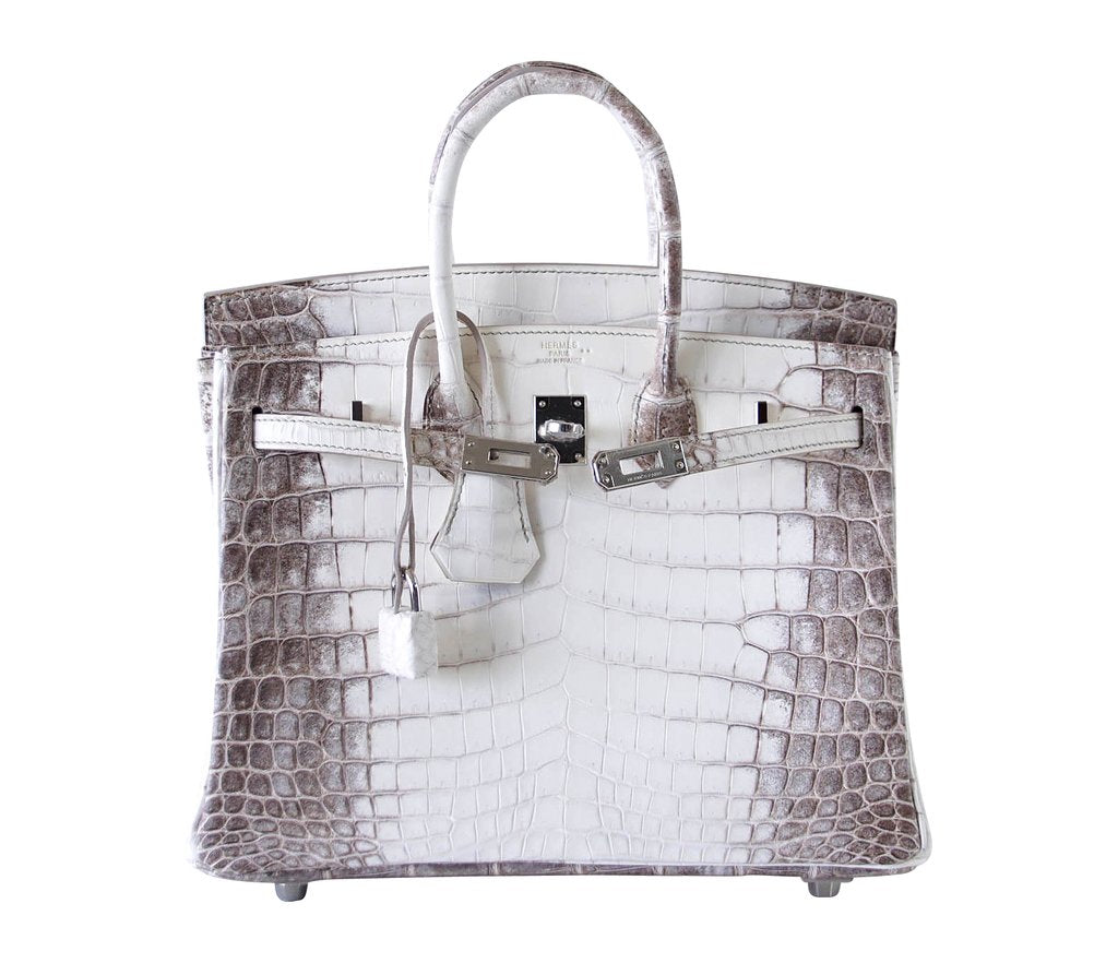 Hermès Birkin 25 Himalaya Niloticus Crocodile PHW ○ Labellov ○ Buy and Sell  Authentic Luxury