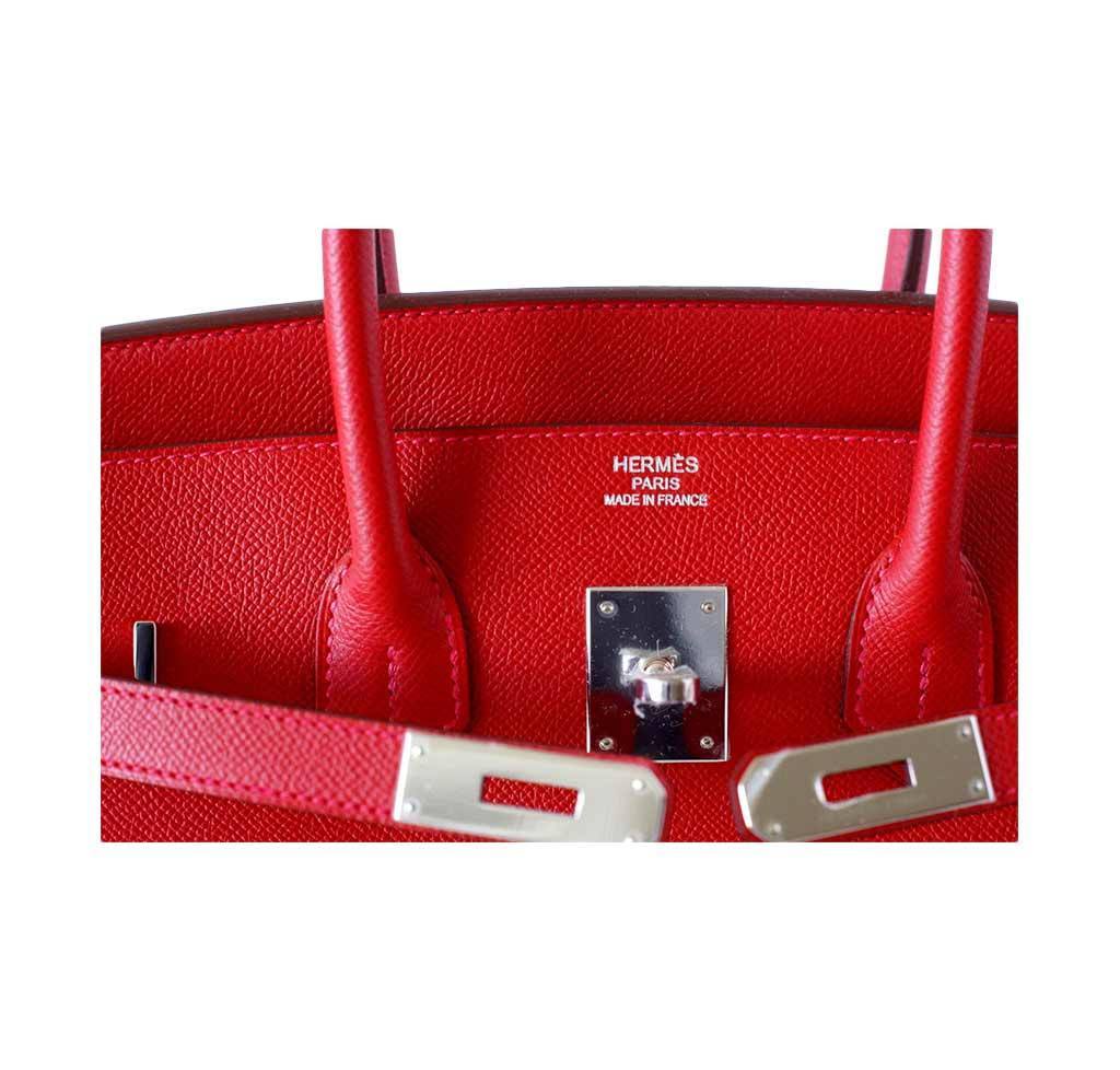 Hermes Birkin Bag, Rouge Casaque, 35cm, Epsom with palladium