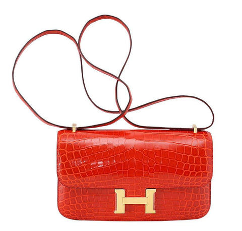 Hermès Constance 24 Abricot Bag Evercolor Leather - new