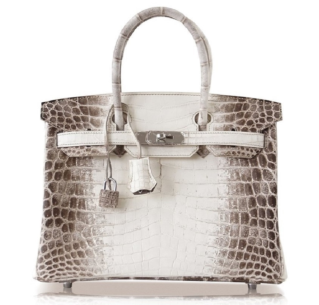 Hermès Birkin 25 Blanc Himalaya Crocodile Bag PHW