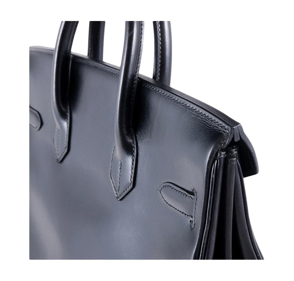 Hermès HAC Bag 32 Black - Box Calf GHW