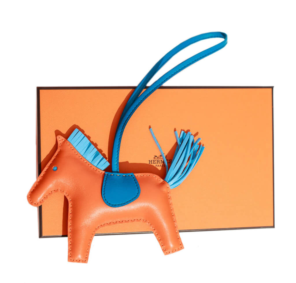 Hermes Rodeo MM Bag Charm Rare Anemone Horse New – Mightychic