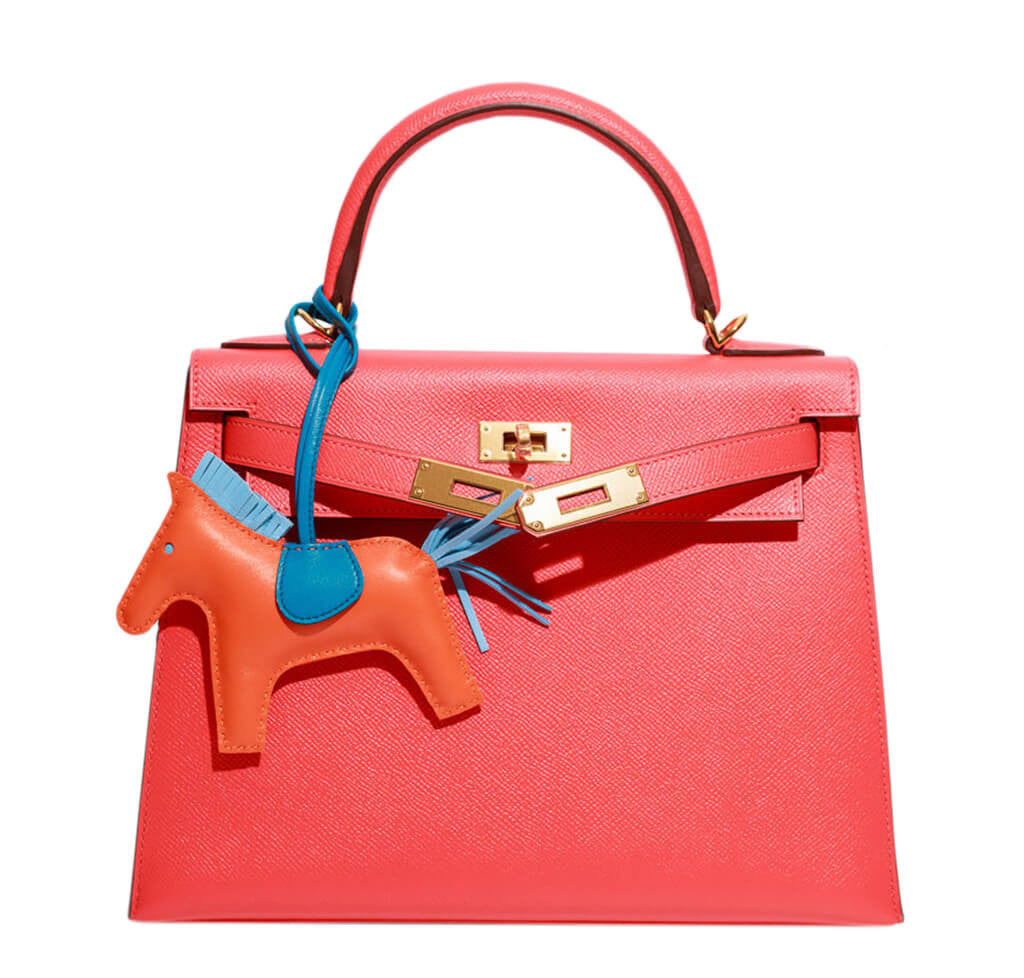 Hermès Hermès Rodeo MM Lambskin Horse Bag Charm-Orange Red (Wallets and  Small Leather Goods,Bag Charms)