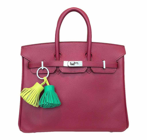 Hermes Birkin 25 Red Bag Epsom