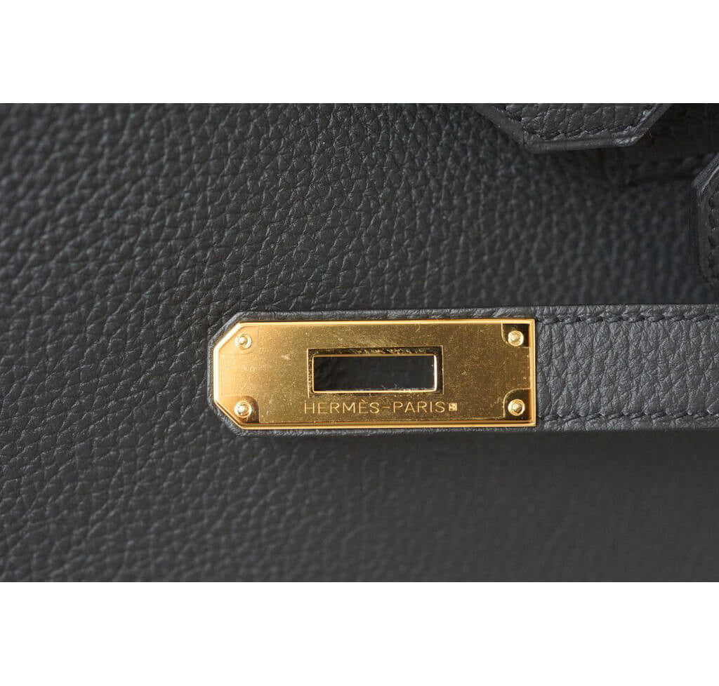 Hermès Birkin 30 Plomb Togo Leather Bag - Gold Hardware