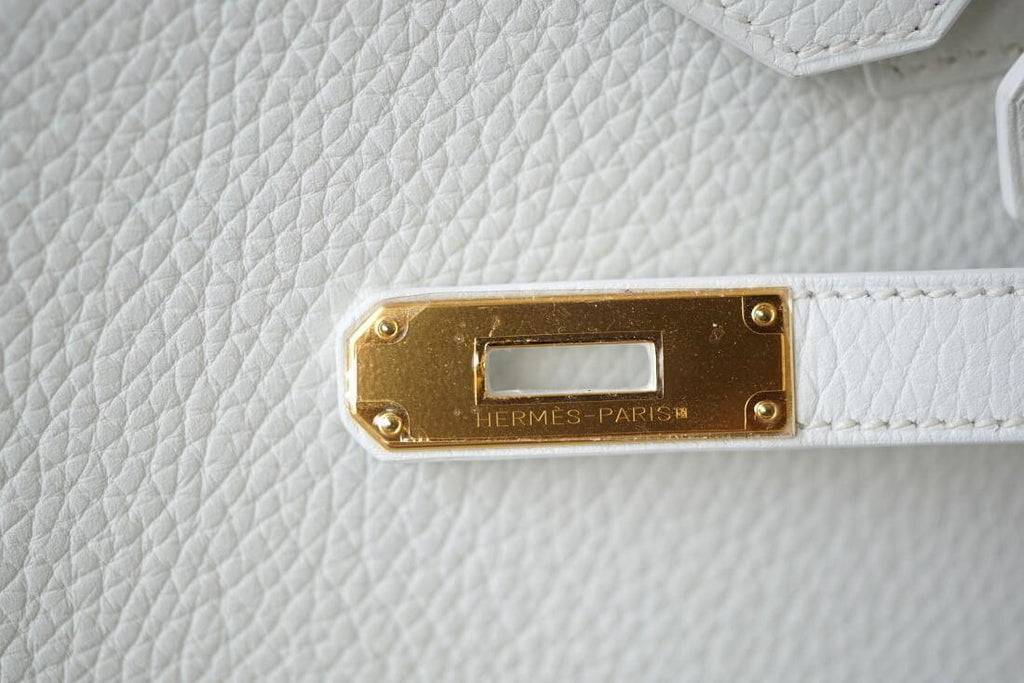 Birkin 30 leather handbag Hermès Green in Leather - 33345321