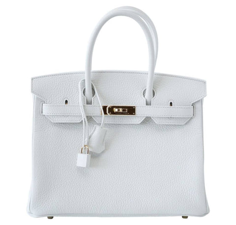 Hermes Birkin 30 White Bag 