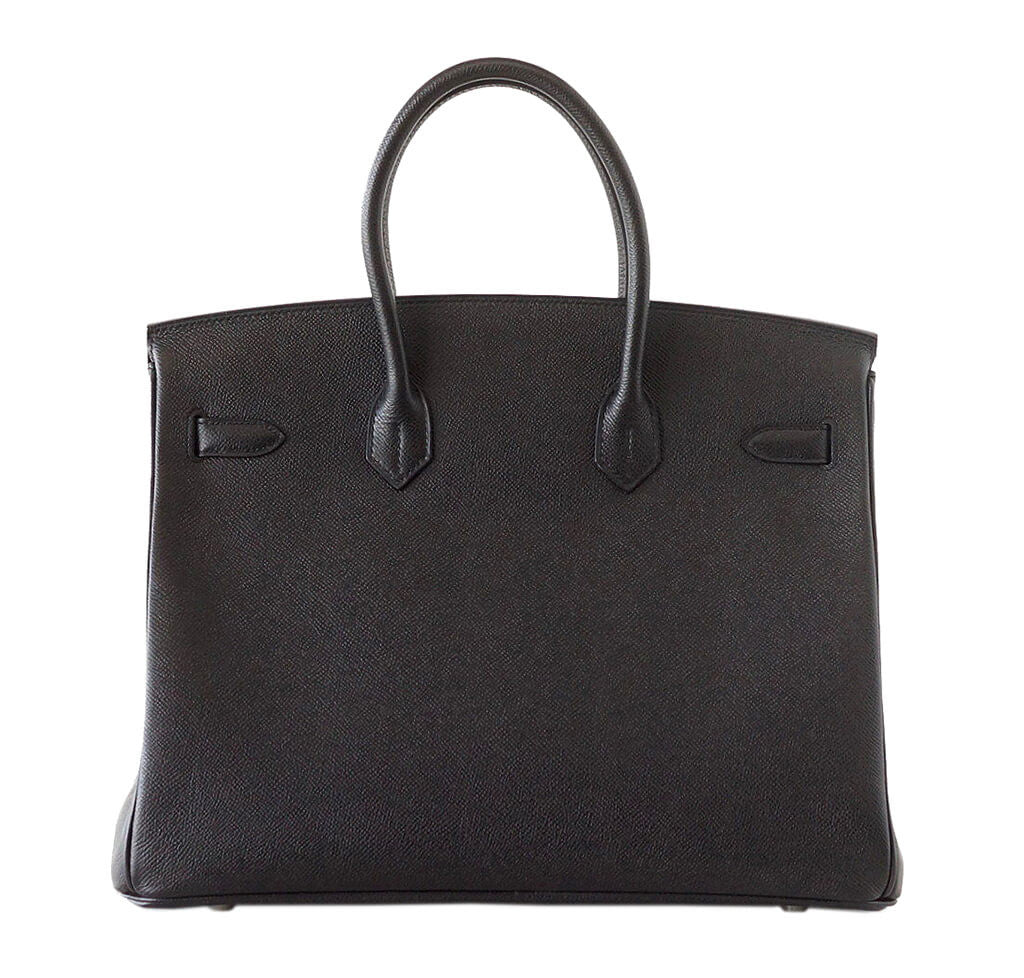 Hermes Vert Bengal Epsom Leather Gold Finish Birkin 35 Bag