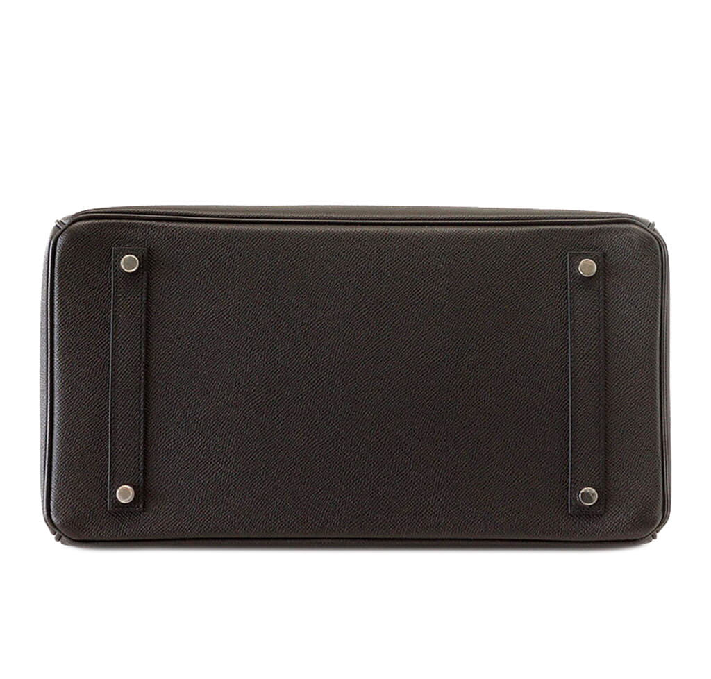 Birkin 35 leather handbag Hermès Black in Leather - 35247247