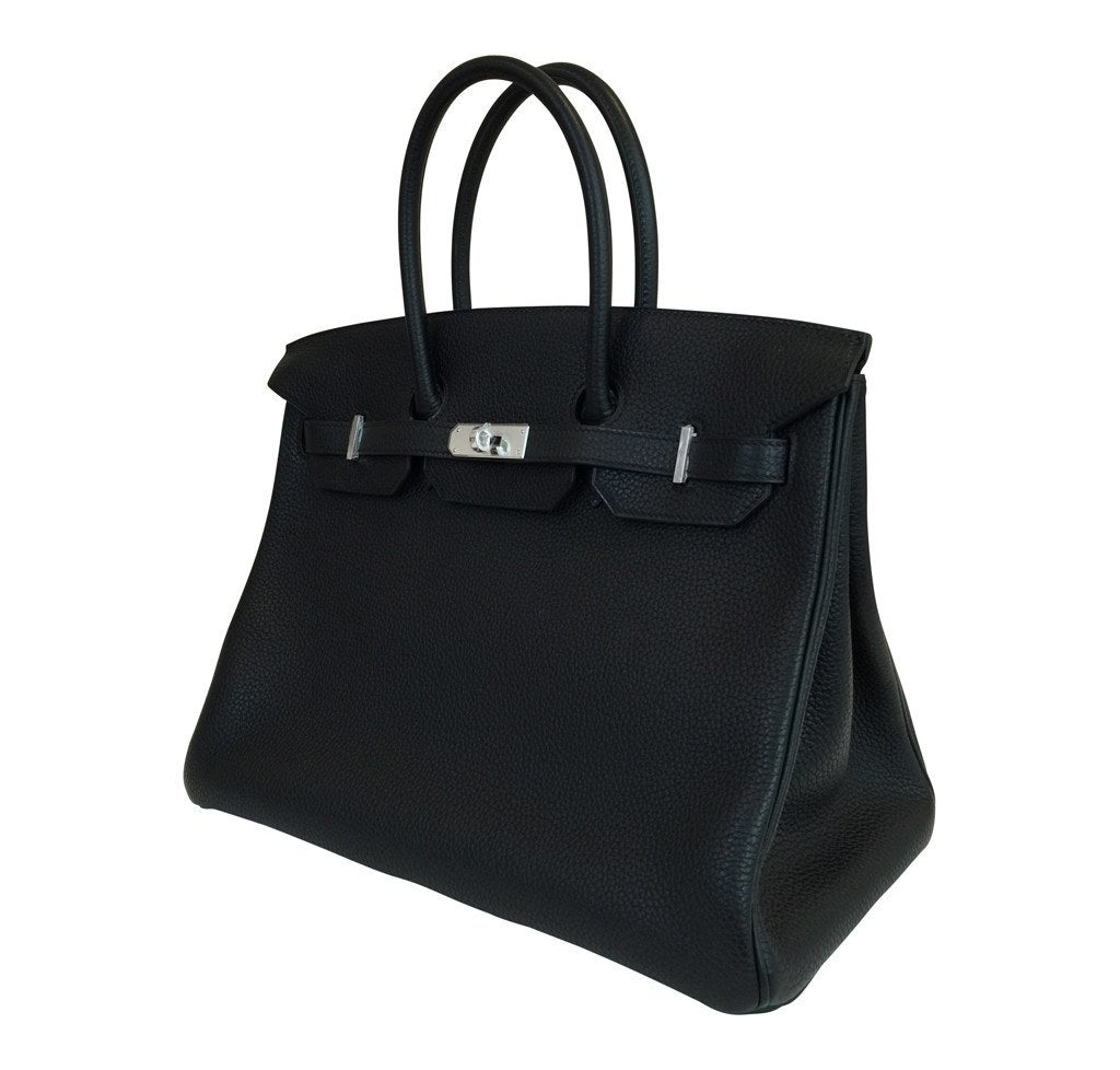 Birkin 35 Black Epsom Leather PHW – LuxuryPromise