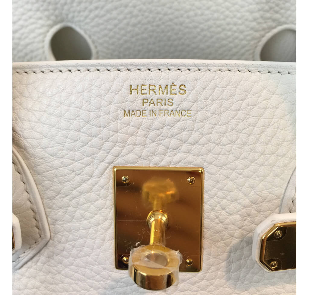 Hermes Black Taurillon Clemence Leather Gold Hardware Birkin 35