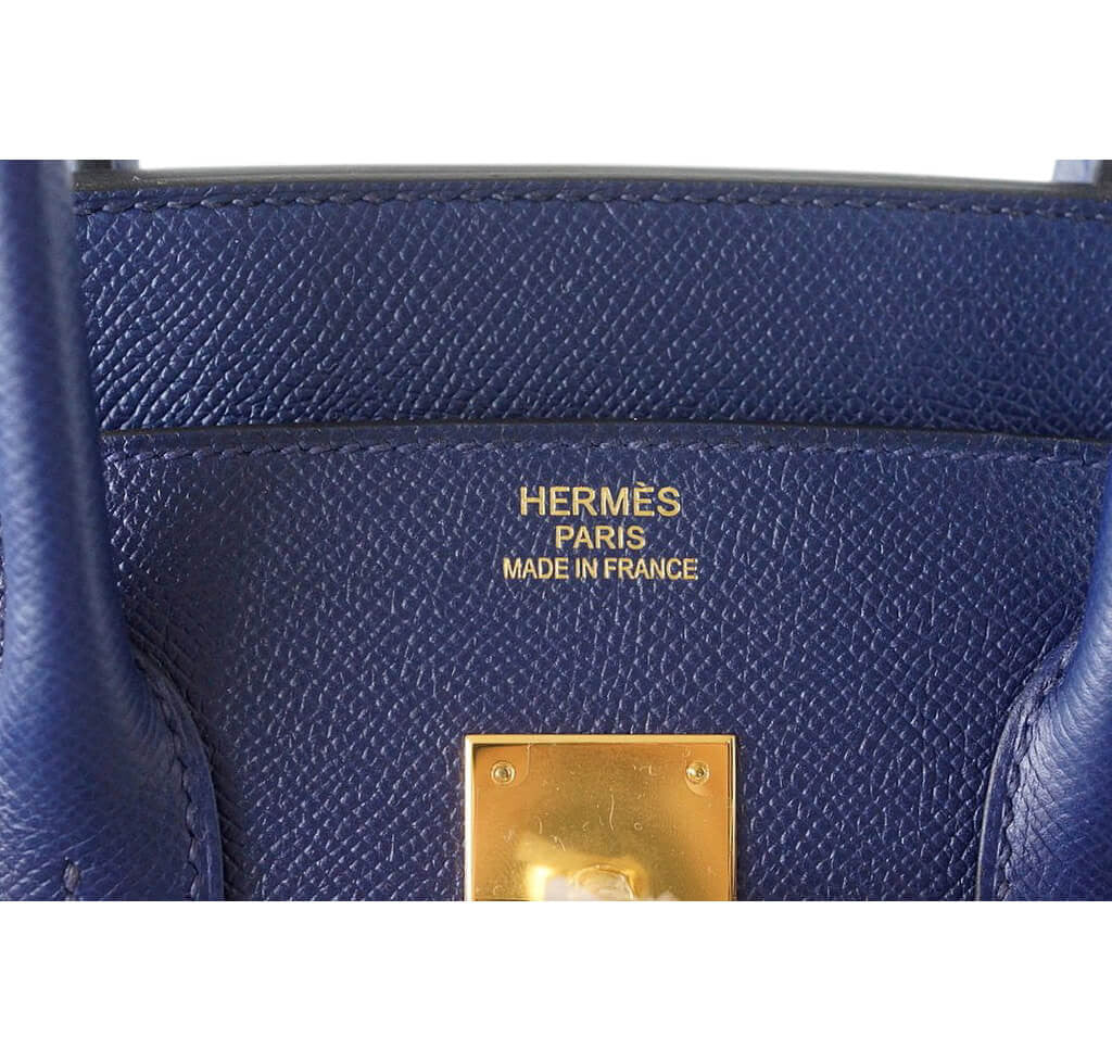 Hermès Birkin 35 Bag Bleu Saphir Epsom Leather - Gold Hardware