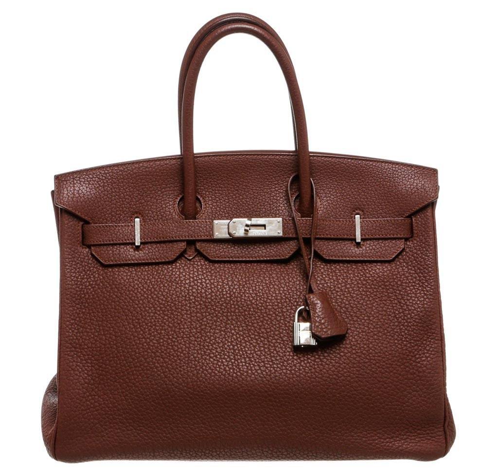 Hermes Birkin 35 Brown Togo Leather with Lock & Key