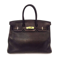 Hermes Birkin 35 Chocolate Brown Bag 