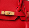 hermes birkin 35 rouge casaque new detail