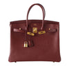 hermes contour birkin 35 rouge h limited edition new front open