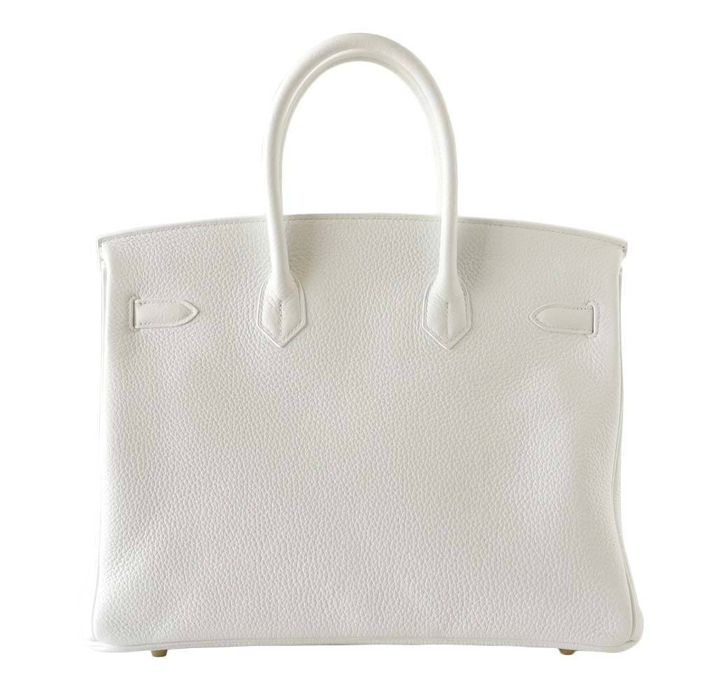 Hermès Birkin 35 Snow White - Togo Leather
