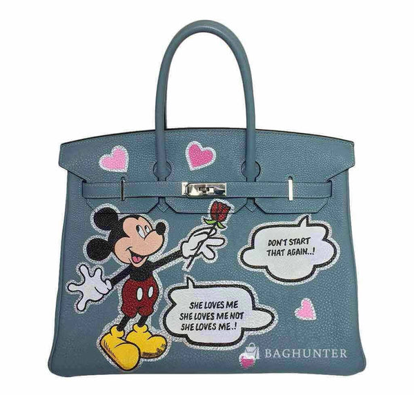Hermes Birkin 35 Mickey Mouse Bag