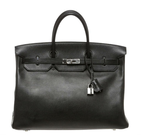 Hermes Birkin 40 Noir Bag 