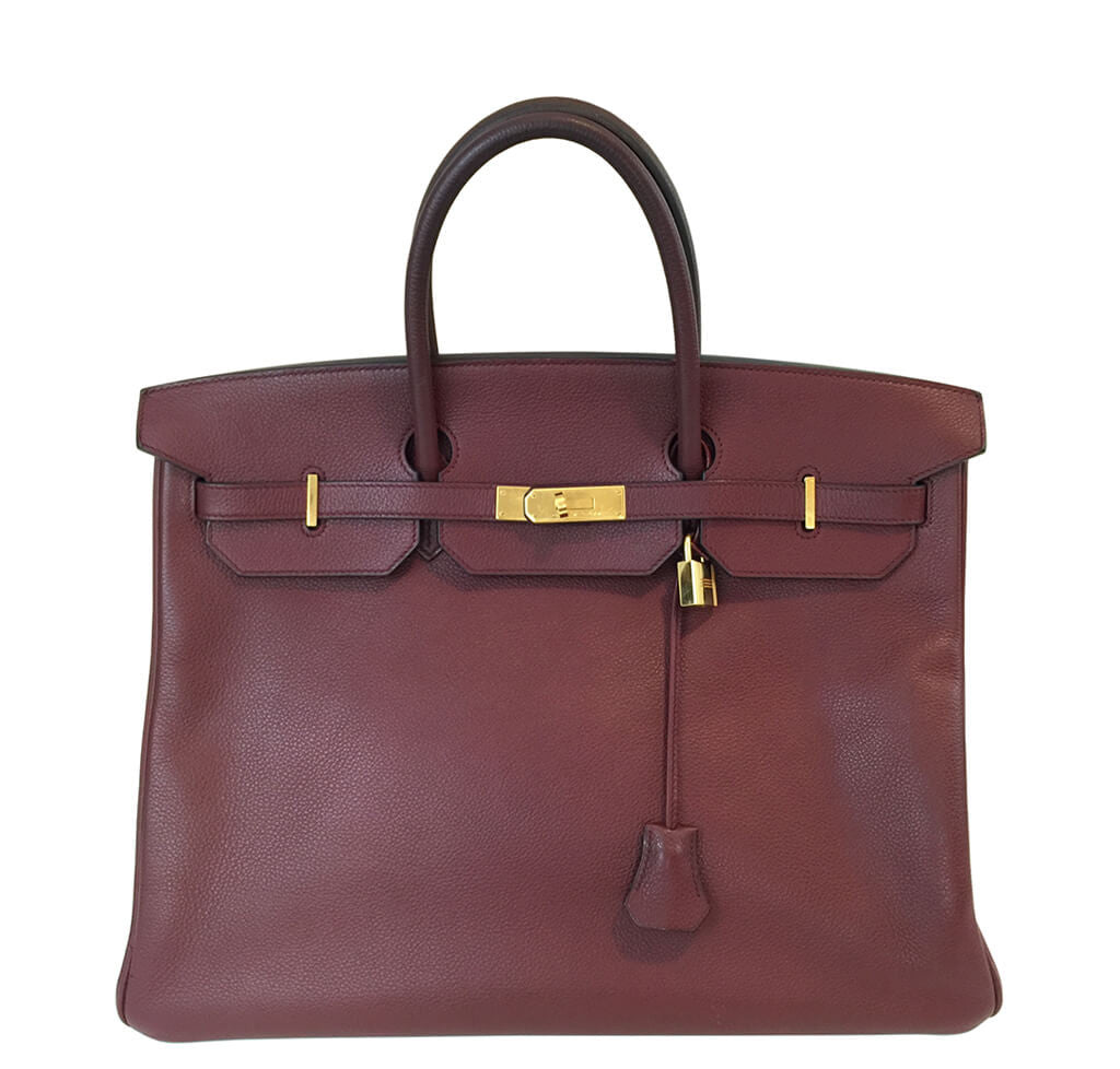 Hermès Rouge H Togo Birkin Bag 40