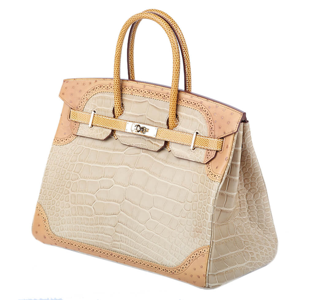 Hermes Kelly Ltd Edition Ghillies Bag in Ostrich Skin