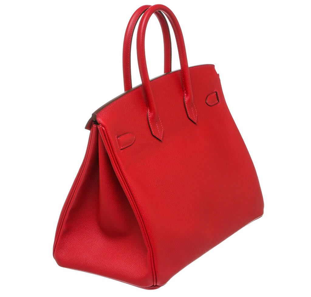 Hermes Personal Birkin bag 35 Rouge casaque/Pink/Iris Epsom leather Gold  hardware