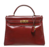 Hermes Kelly 32 Bag Burgundy Gold Hardware