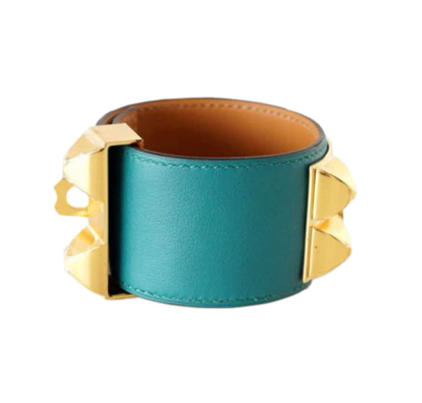 Hermes Collier de Chien Bracelet Malachite