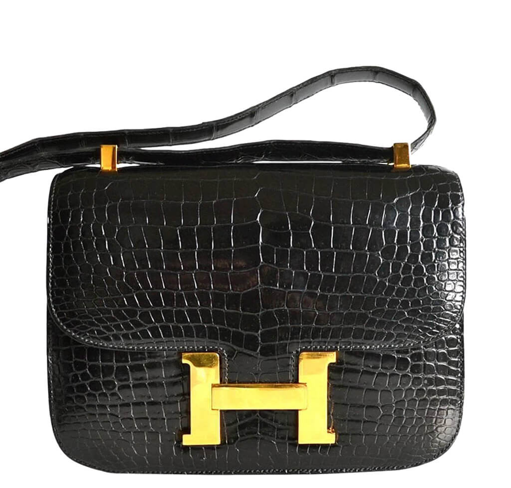 Hermès Splendid Hermes Constance handbag 23 cm leather box bordeaux,  garniture en métal doré Dark red ref.330351 - Joli Closet