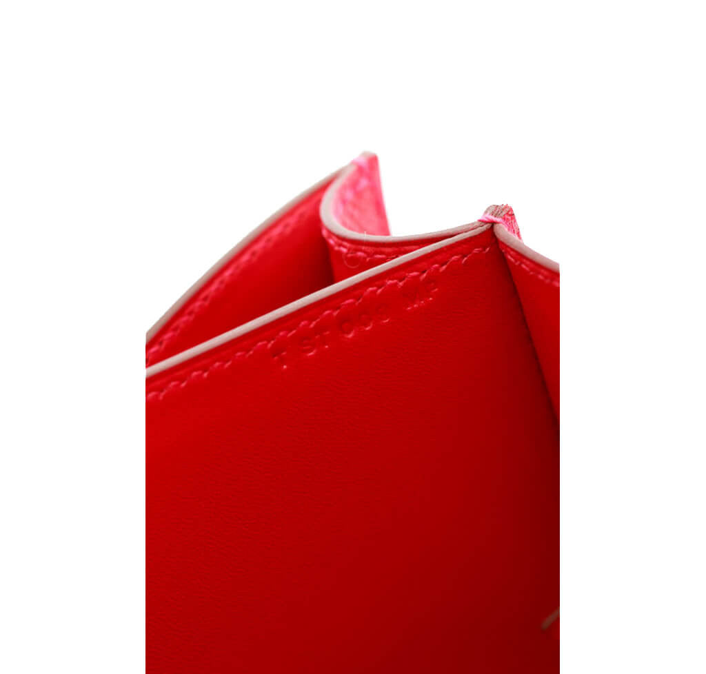 Hermes Rouge Casaque Red Epsom Constance MM 24/25 Handbag - MAISON de LUXE