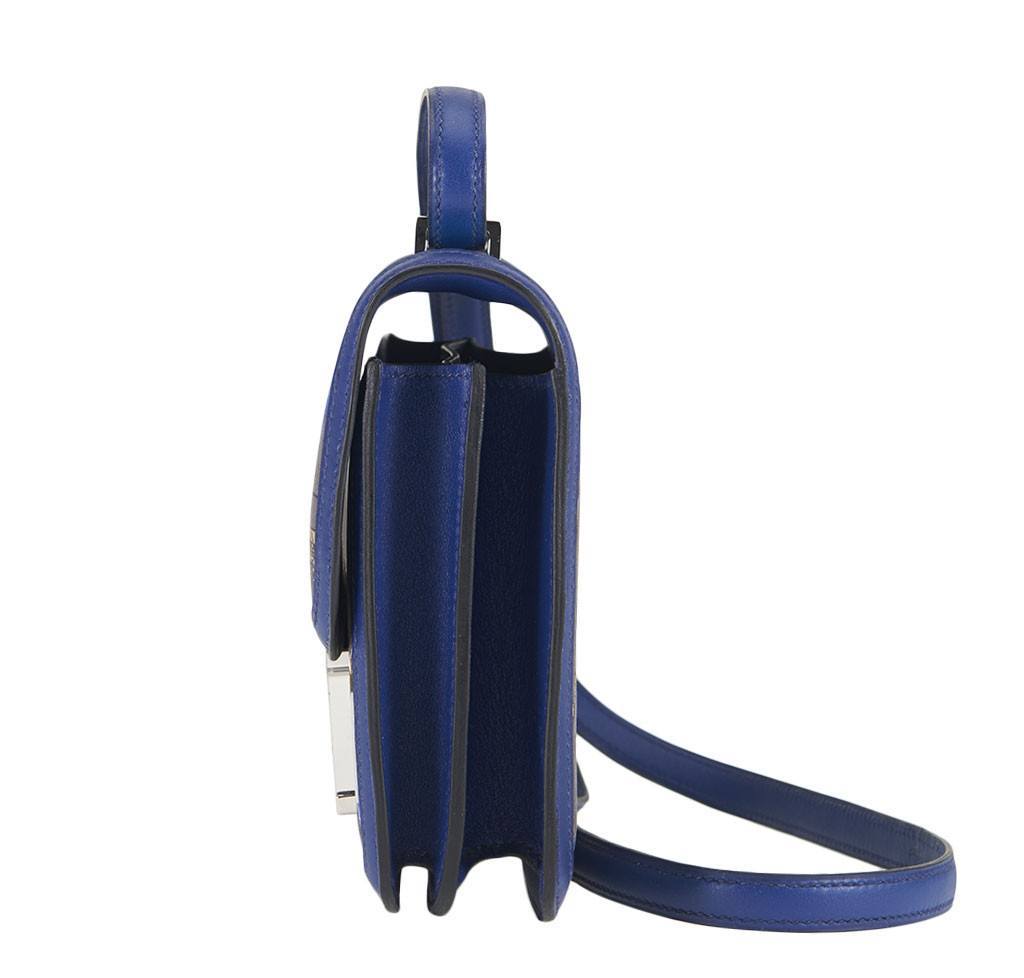 Hermes Constance Graphite & Blue 23cm