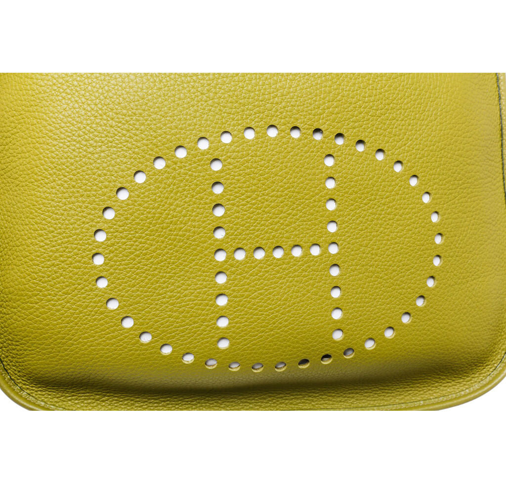 Hermès Evelyne I Bag Green Clemence Leather - Palladium Hardware