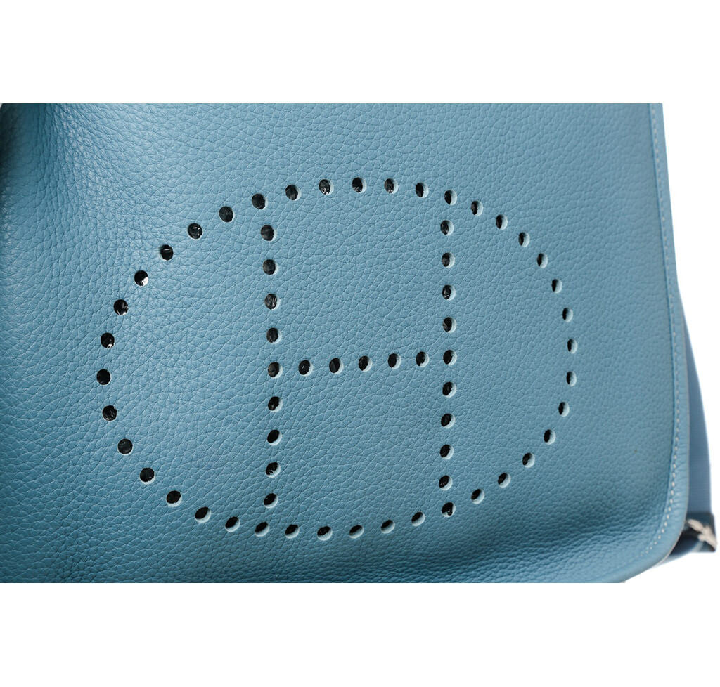 Hermès Vintage - Clemence Evelyne I TPM - Blue Marine - Leather