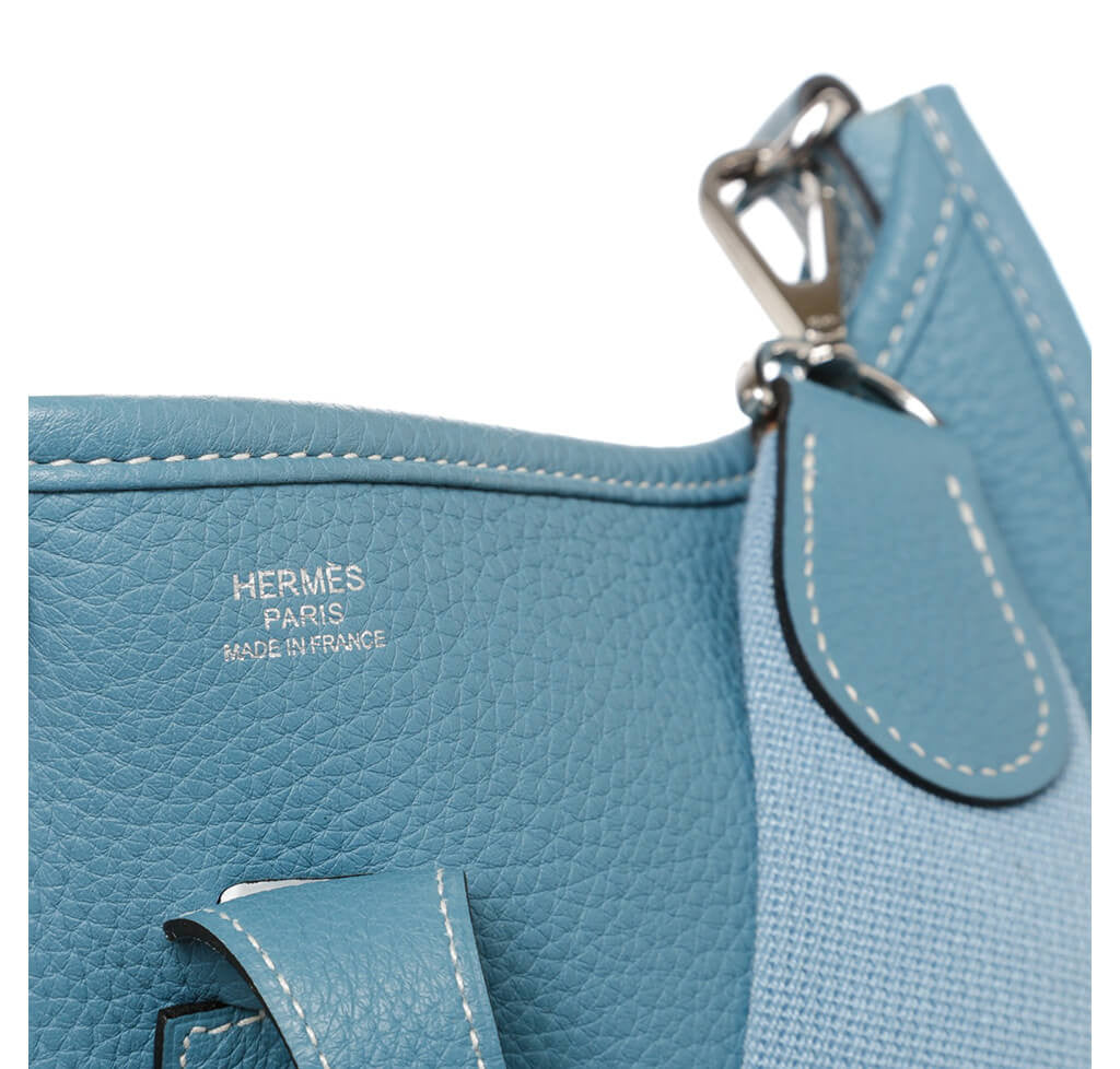 Hermes Evelyne Bag Gen III Clemence PM Blue 2194971