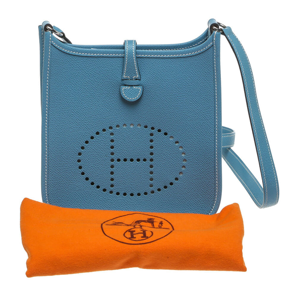 Hermès Evelyne II TPM Bag Blue Jean – ZAK BAGS ©️
