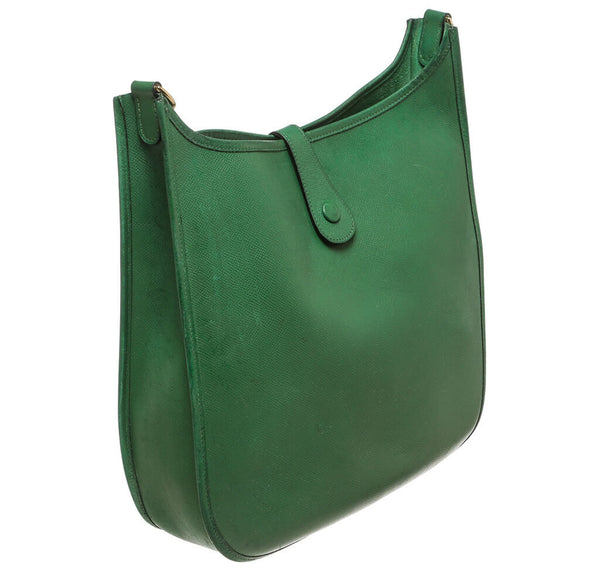 Hermes Evelyne I Bag Green Epsom