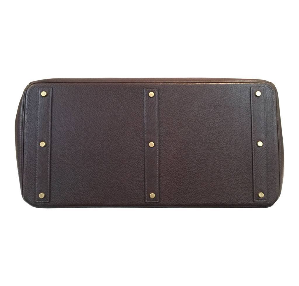 Hermès HAC Bag 55 Brown - Togo Leather GHW